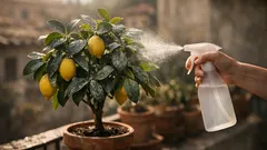Acqua e bicarbonato sul limone: come usarli contro l’oidio senza rovinare le foglie