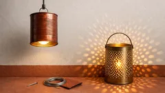 Come trasformare una lattina di pesche in una lampada sospesa salvaspazio