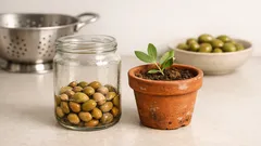 Non buttare i noccioli delle olive: 4 usi intelligenti in vaso e in aiuola